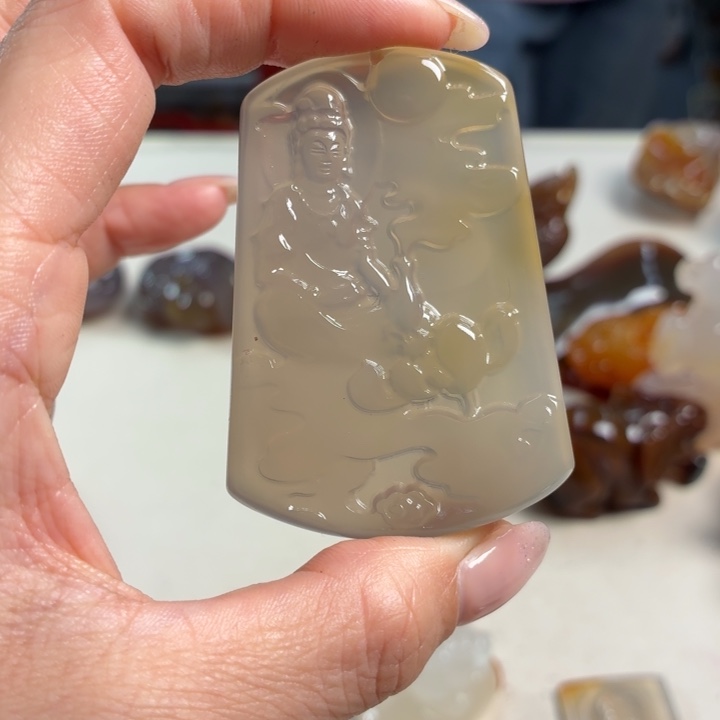 玛瑙/玉髓未镶嵌吊坠(不含链)