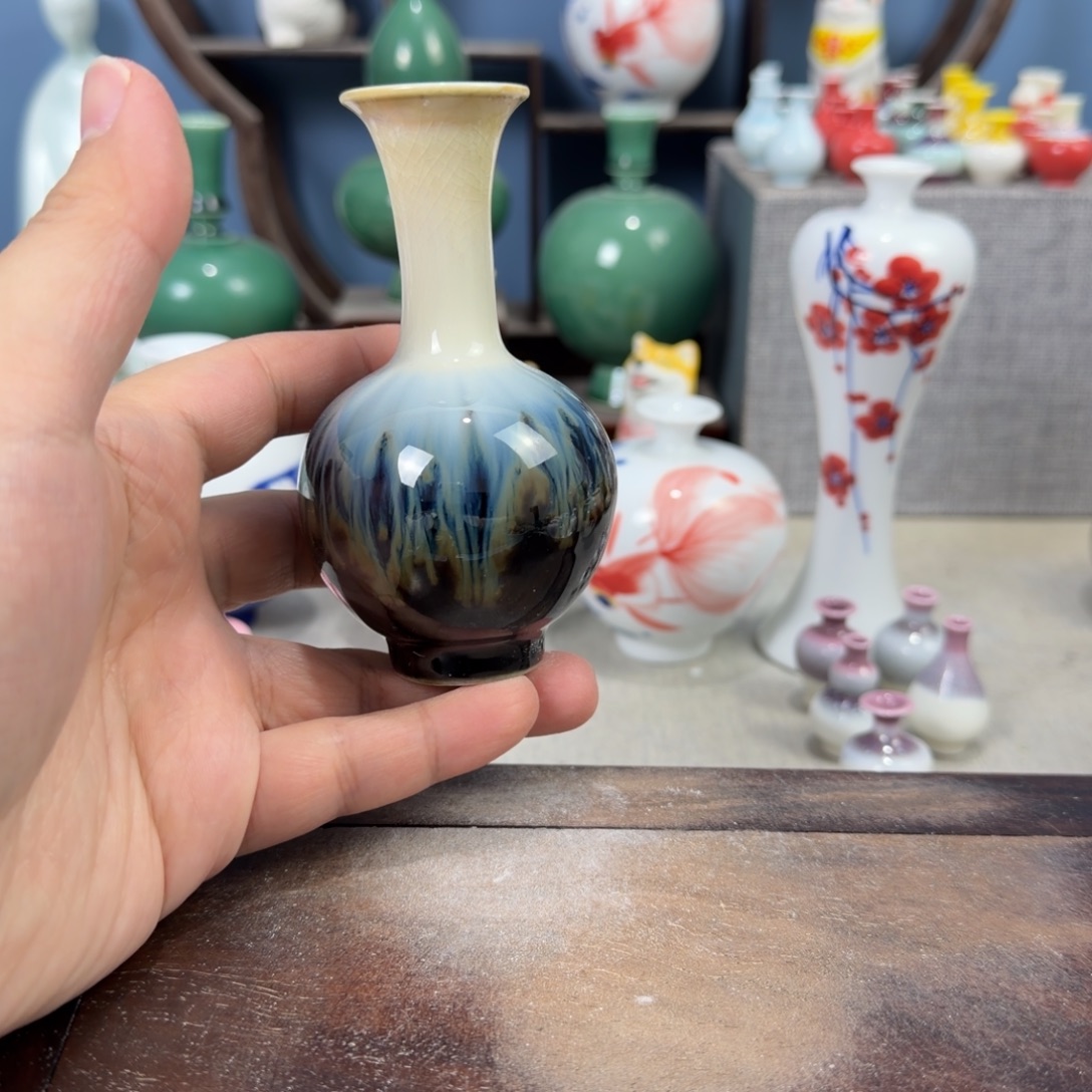 陶瓷手工小花器摆件