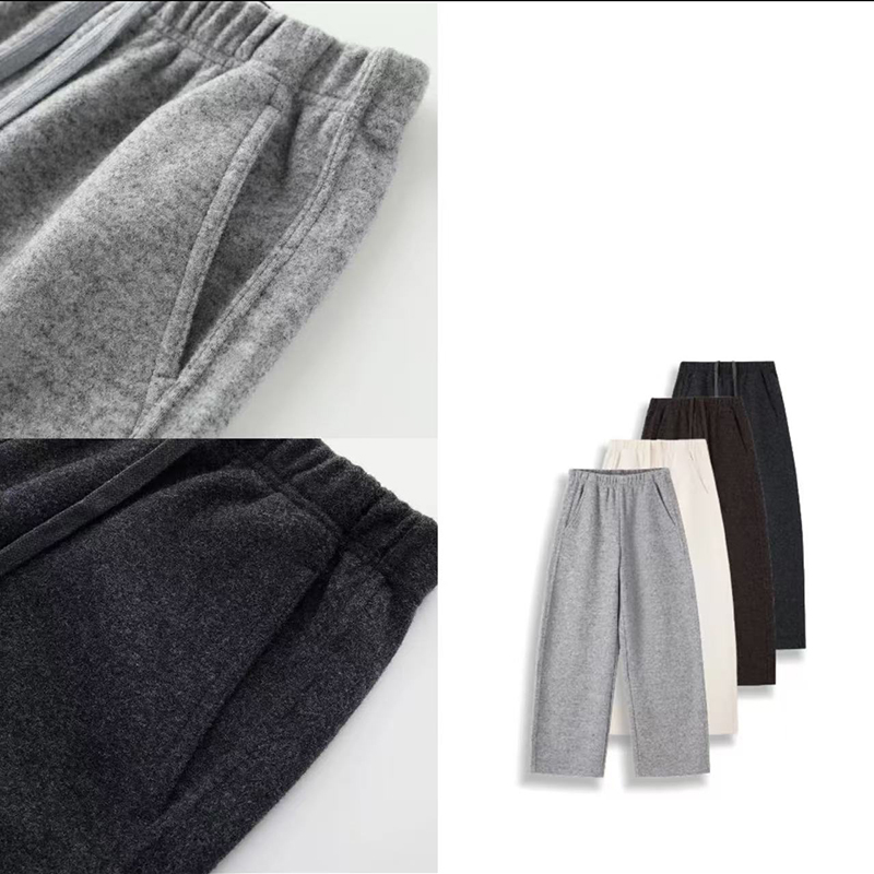 重磅羊毛Luxury Grade超细羊毛裤秋冬季保暖显瘦直筒裤女裤~