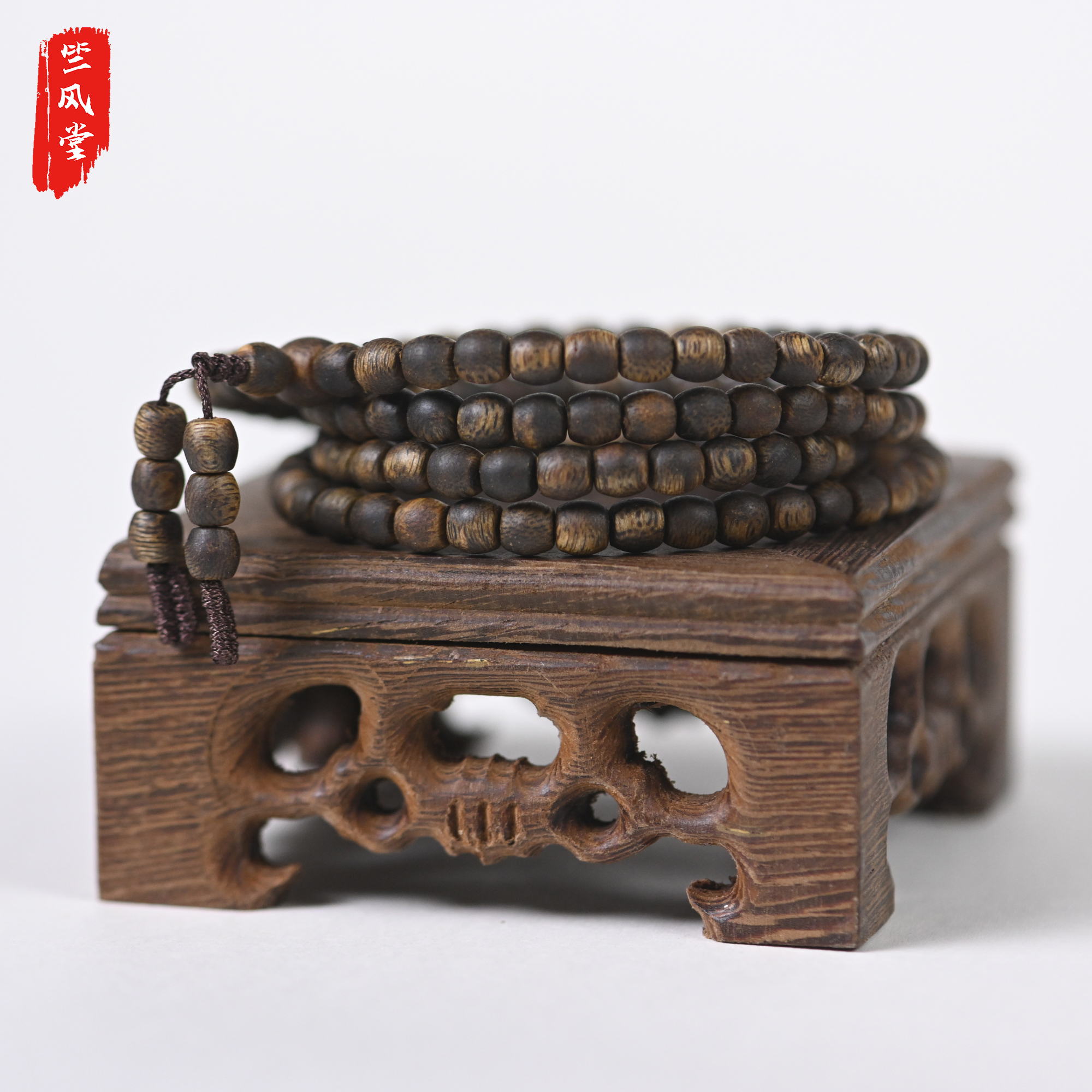 沉香沉香鼓珠5mm108高结油奇楠沉香手串不压油【多样性发其一】