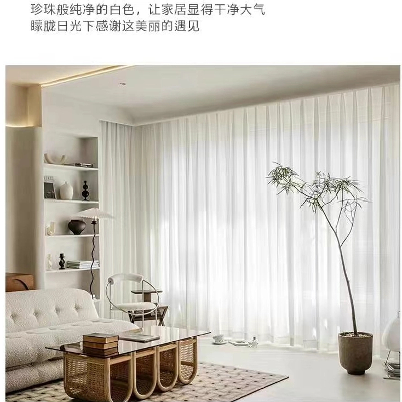 【竖百叶纱】透光不透人纱帘高档梦幻窗帘简约窗纱客厅透光窗帘纱帘