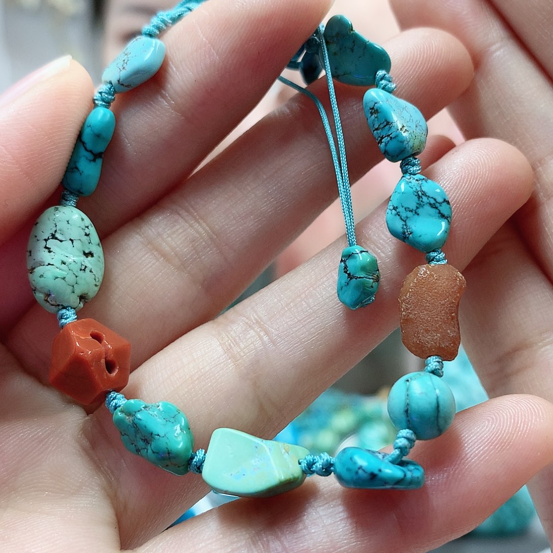 未镶嵌绿松石珠宝奇石