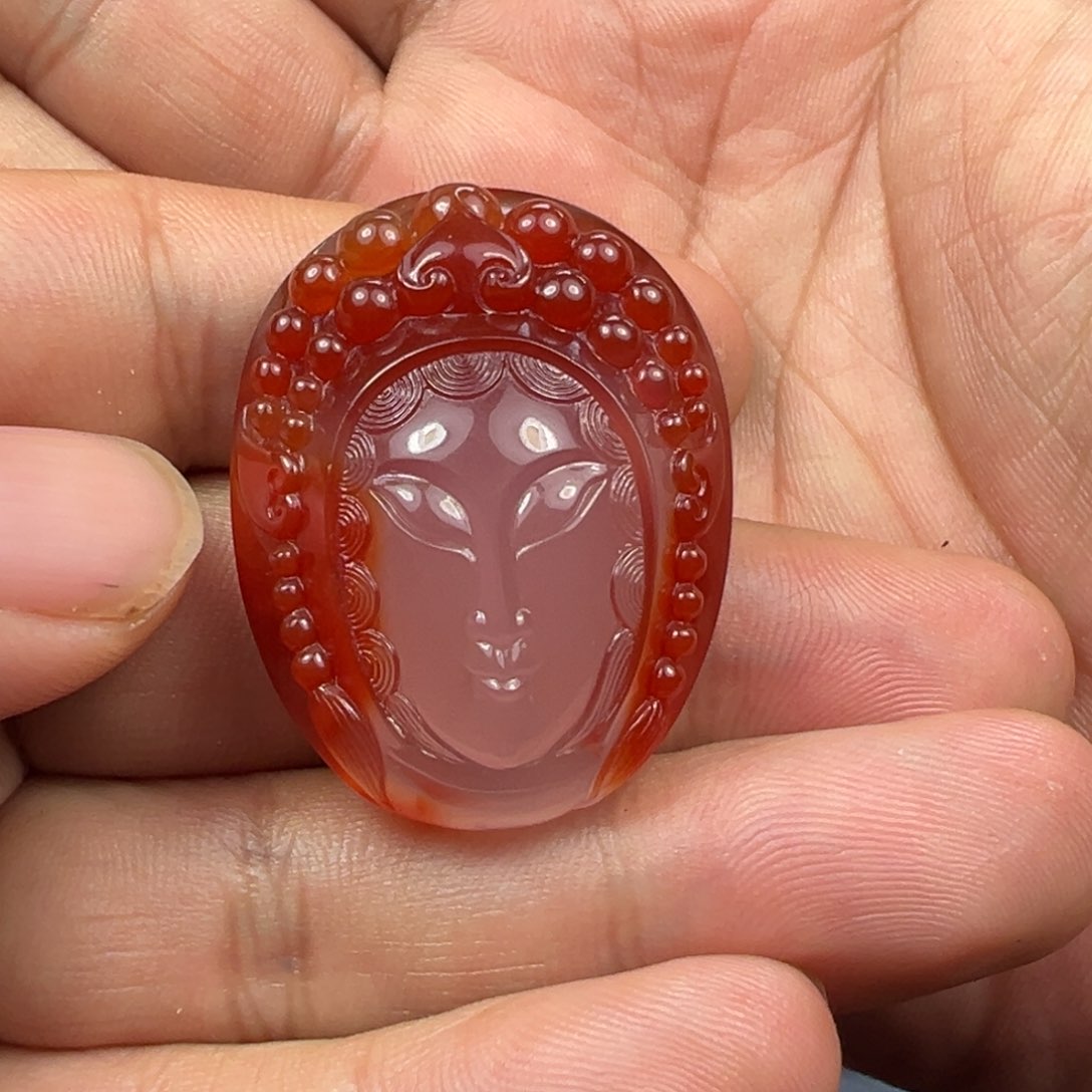 南红玛瑙吊坠未镶嵌王*琳