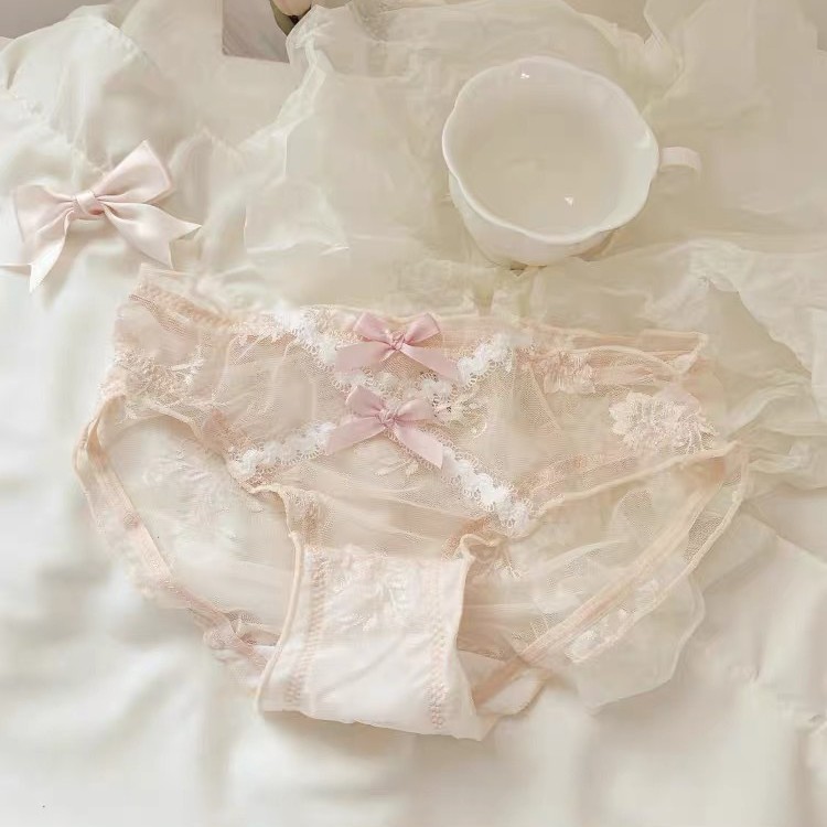 花落半岛~甜美蕾丝内裤女生10a纯棉裆性感纯欲薄款