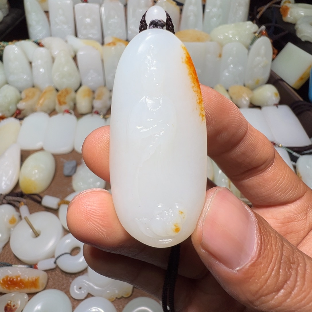 和田玉吊坠(不含链)未镶嵌x****x