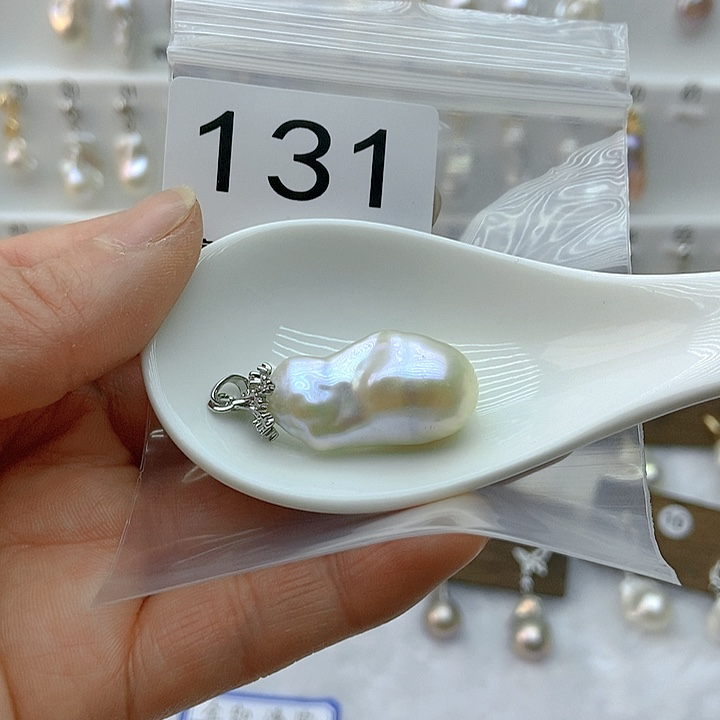 淡水珍珠颈饰银S925镶嵌