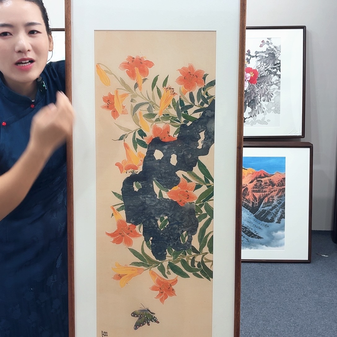 国画手绘作品160×45尺寸