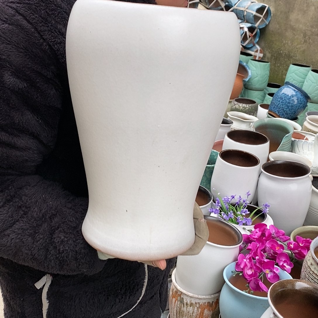 紫砂花盆正品口18高32
