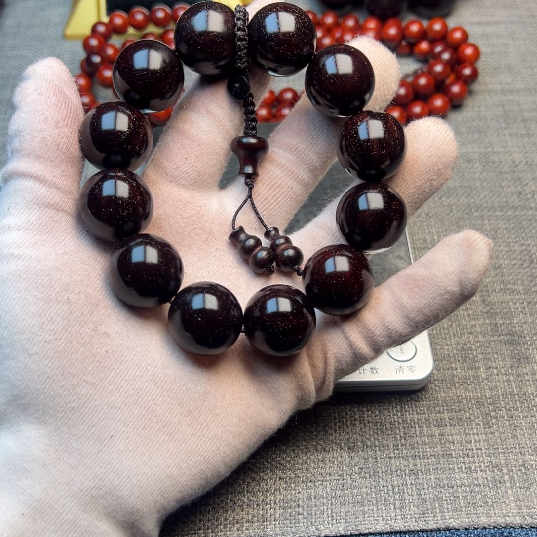 檀香紫檀（小叶紫檀）2.0×12颗