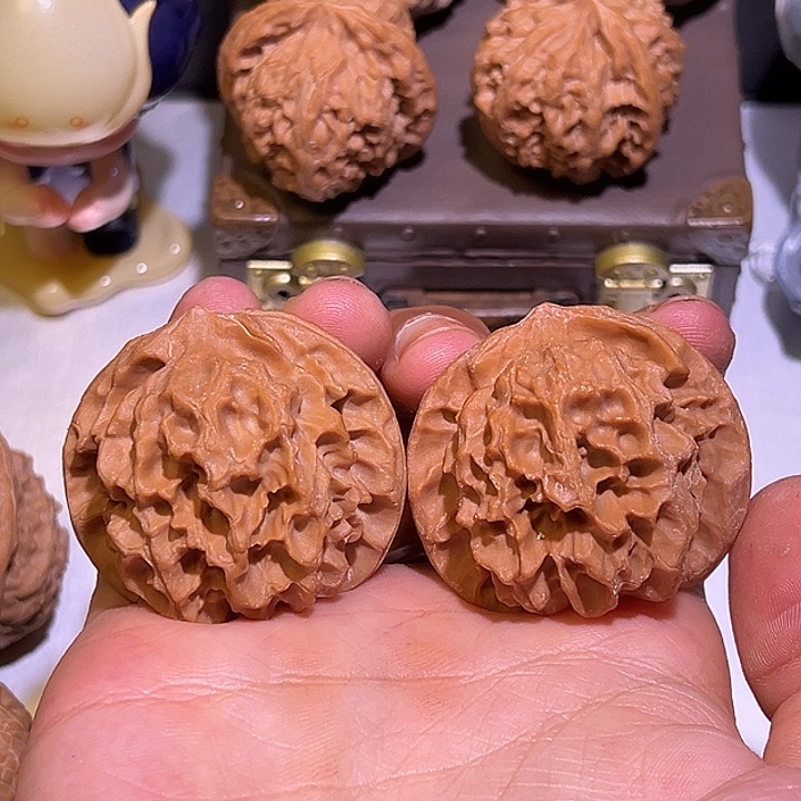 把件文玩核桃40龙鳞纹全品