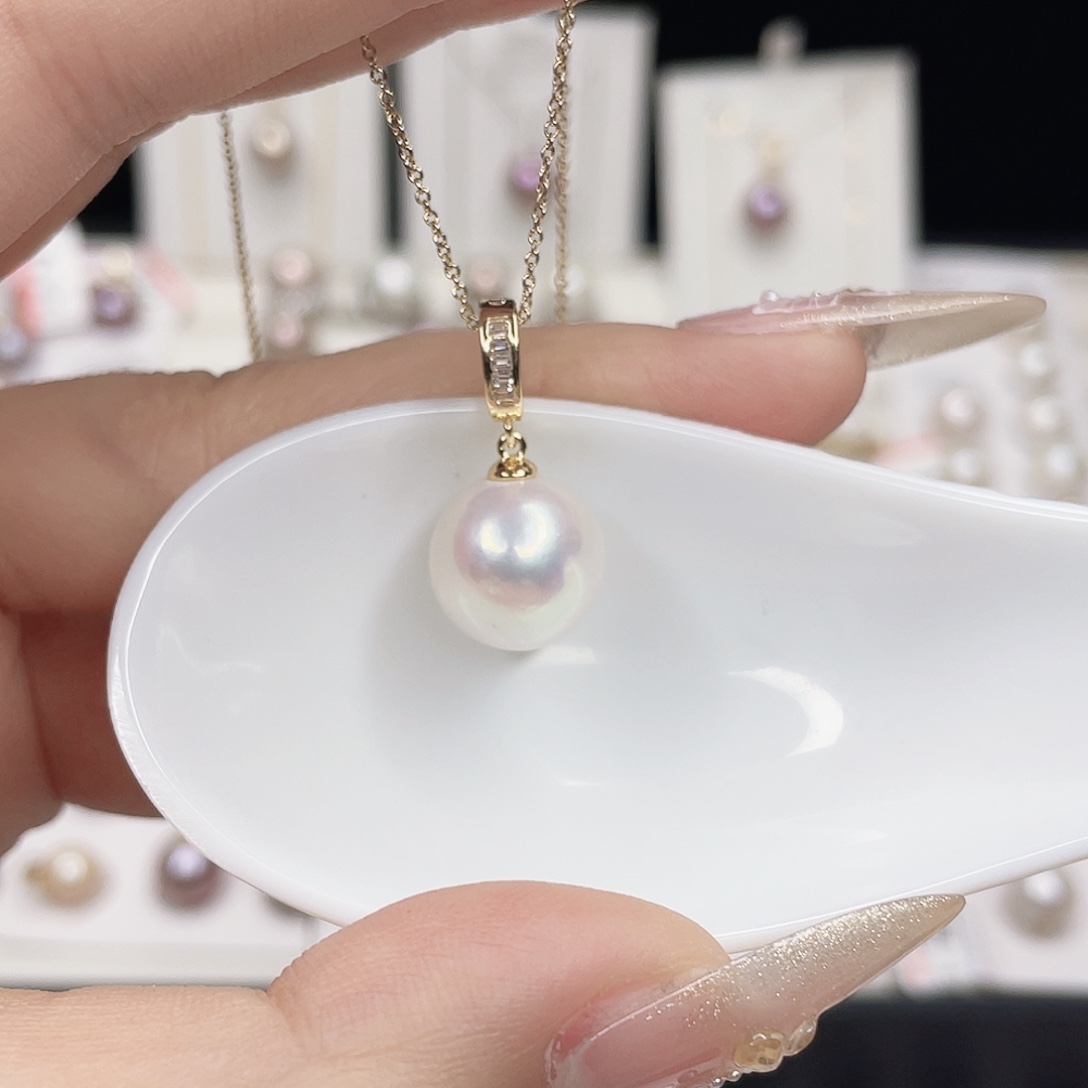 合金淡水珍珠吊坠(赠链)