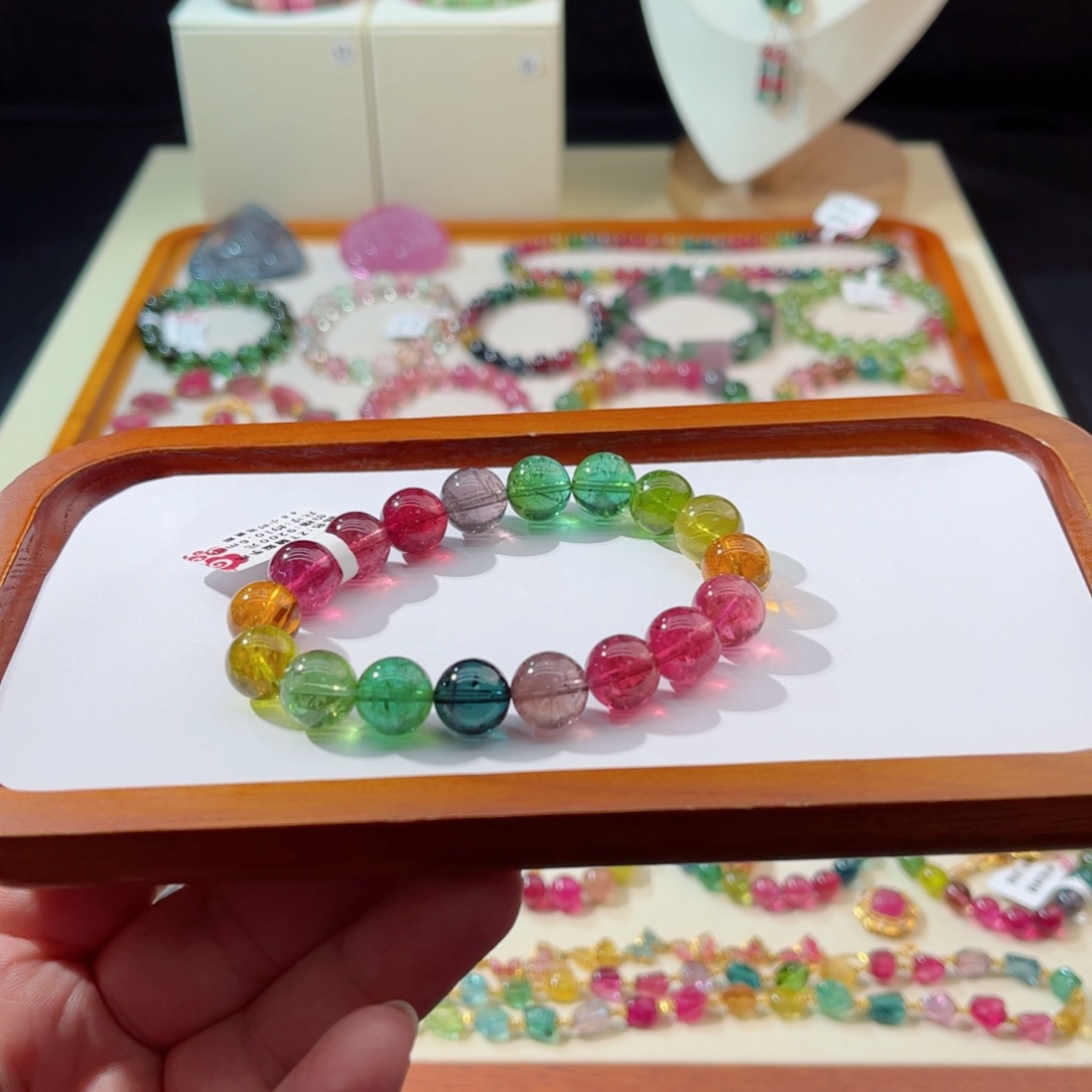 碧玺手串未镶嵌手串