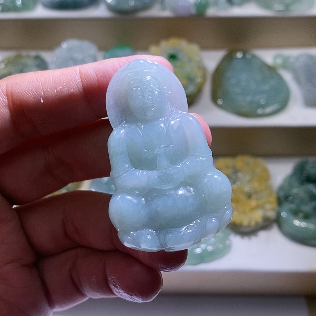 【闪购商品】翡翠颈饰未镶嵌观音