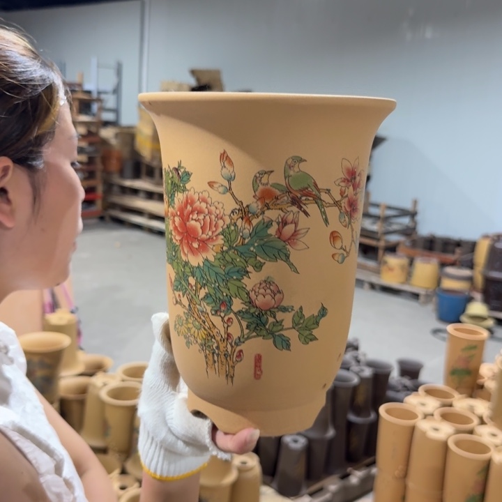 紫砂紫砂花盆破损补发