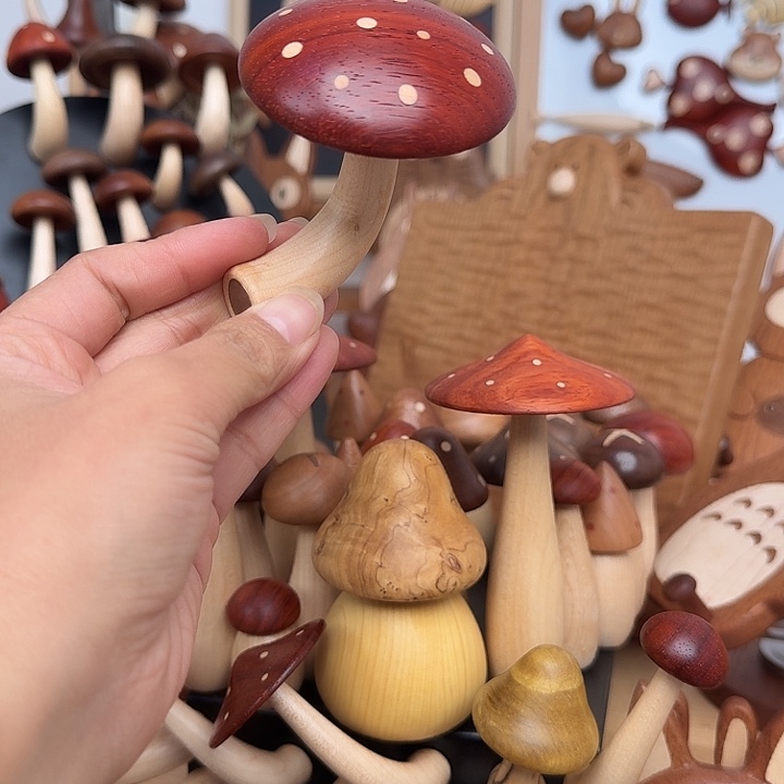 木红花梨大开伞蘑菇一个