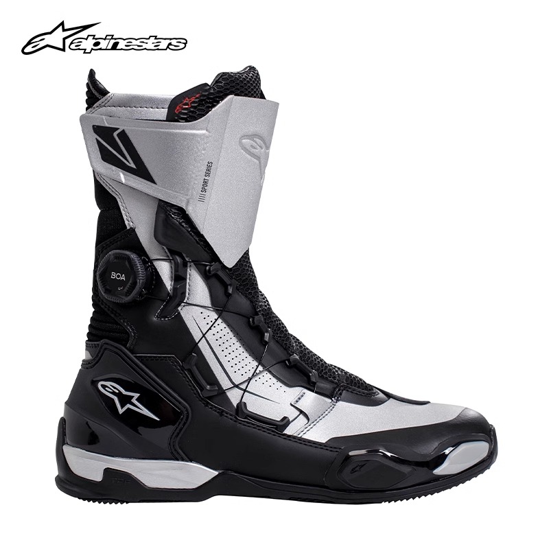 a星骑行靴SP-X BOA摩托车骑行靴机车靴摩托车靴长靴防摔摩托鞋男