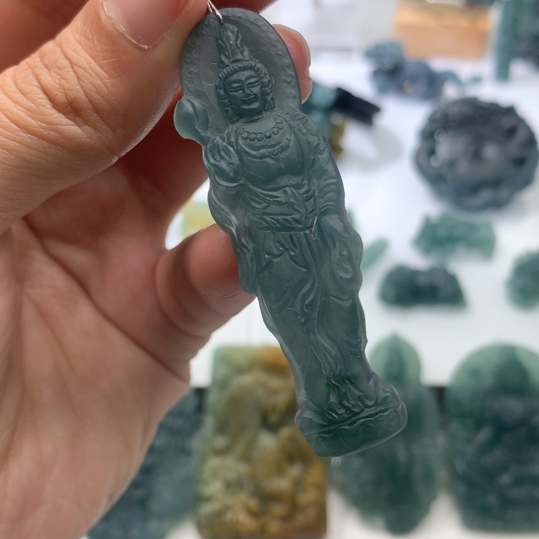 定制翡翠未镶嵌毛货不退不换