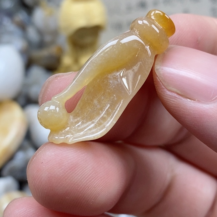 颈饰未镶嵌硅化珊瑚（珊瑚玉）小