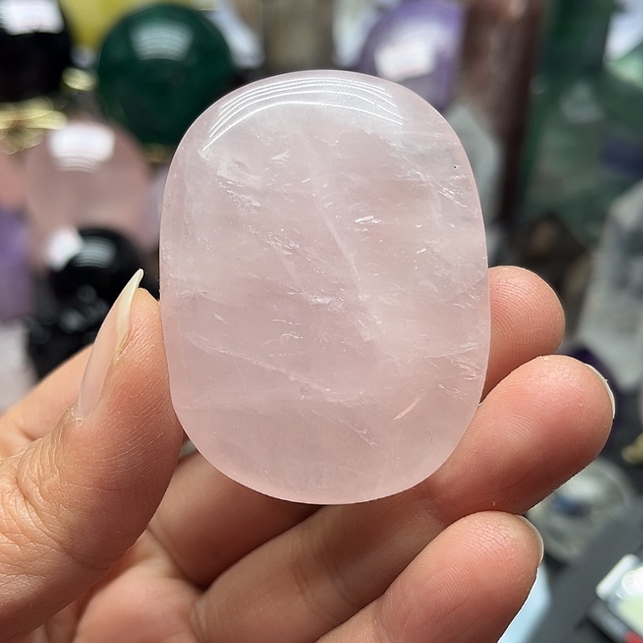 珠宝半成品未镶嵌水晶56克粉水晶把玩