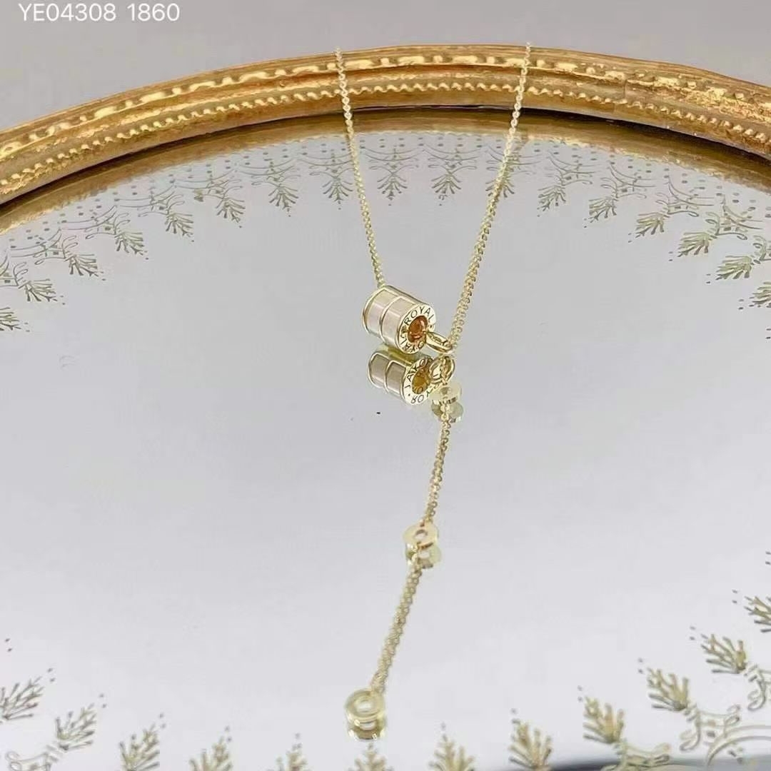 坠链均925银贝壳 09小蛮腰日韩欧美风女手工时尚金色链子