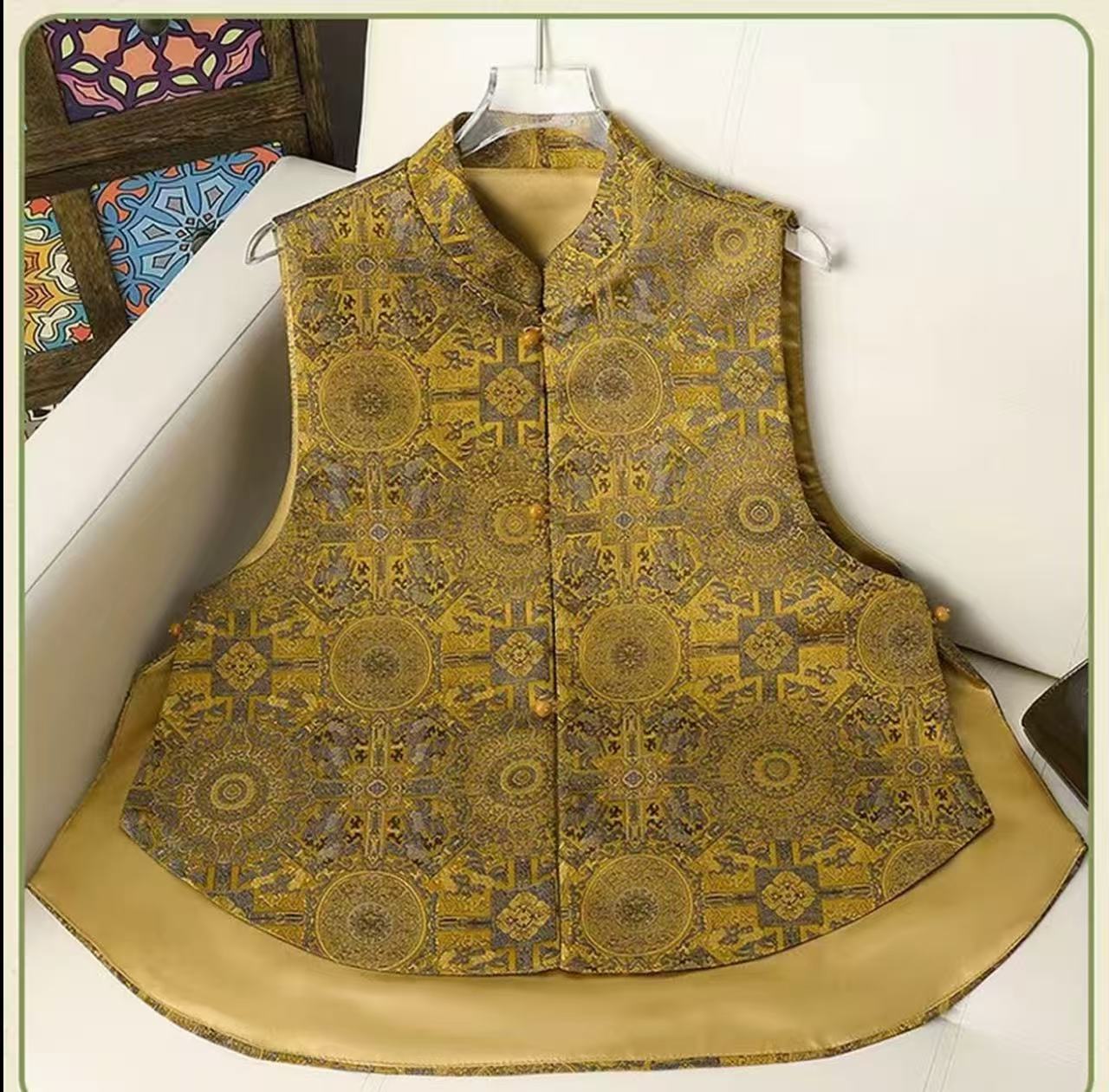 新中式国风马甲早春新款气质百搭高级感重工I百搭减龄无袖女上衣