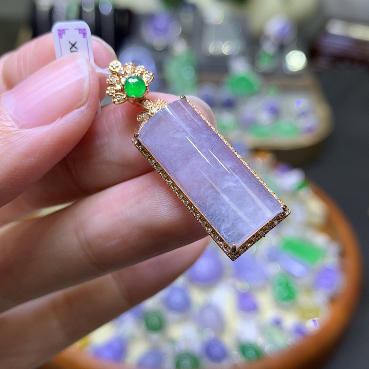 翡翠颈饰未镶嵌翡翠吊坠项链