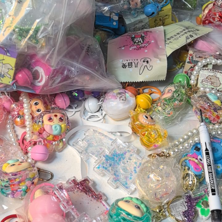 大理石磁石钥匙扣挂件精品店娃娃机地摊