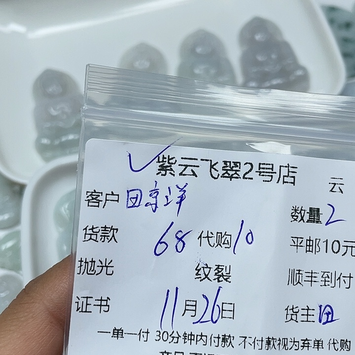 田***洋翡翠未镶嵌颈饰翡翠