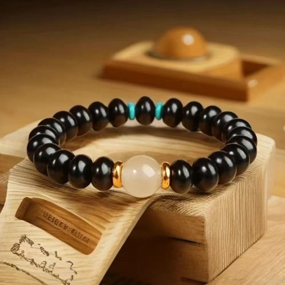 sl-503黑檀算盘珠单圈手串-无礼盒