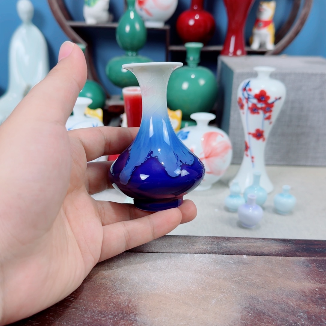 陶瓷手工小花器摆件