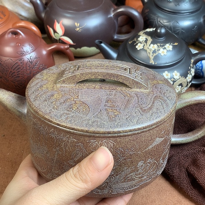 茶壶紫砂紫砂微瑕