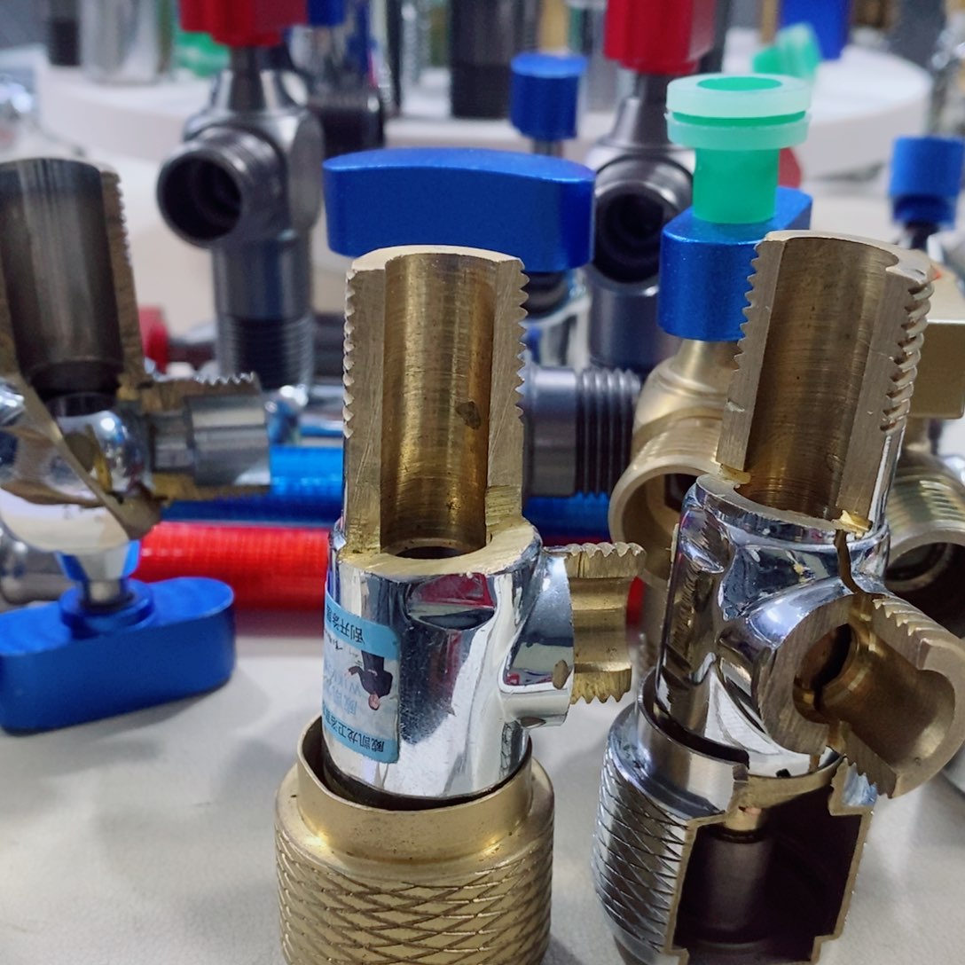 304不锈钢5个角阀一个双开洗衣机龙头2个球阀套装