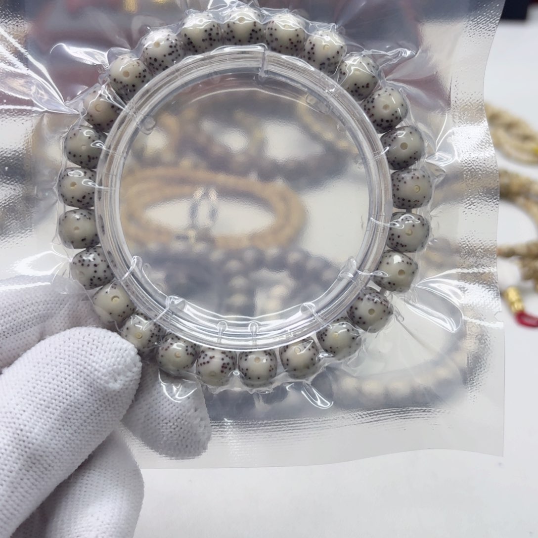 星月菩提吊坠8梵天骨瓷白大眼睛针尖星9左右单圈