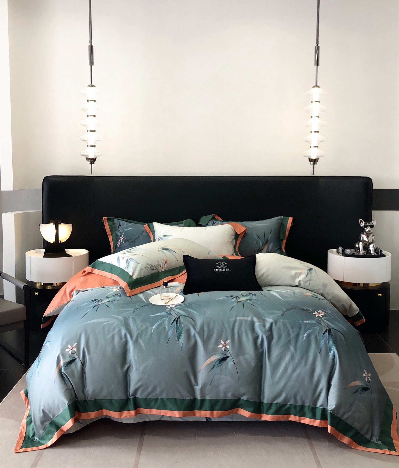 F24澳棉100S四件套简约印花四季通用