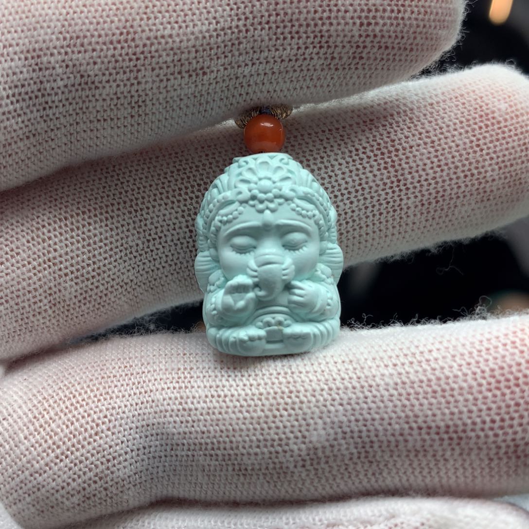 绿松石挂件未镶嵌