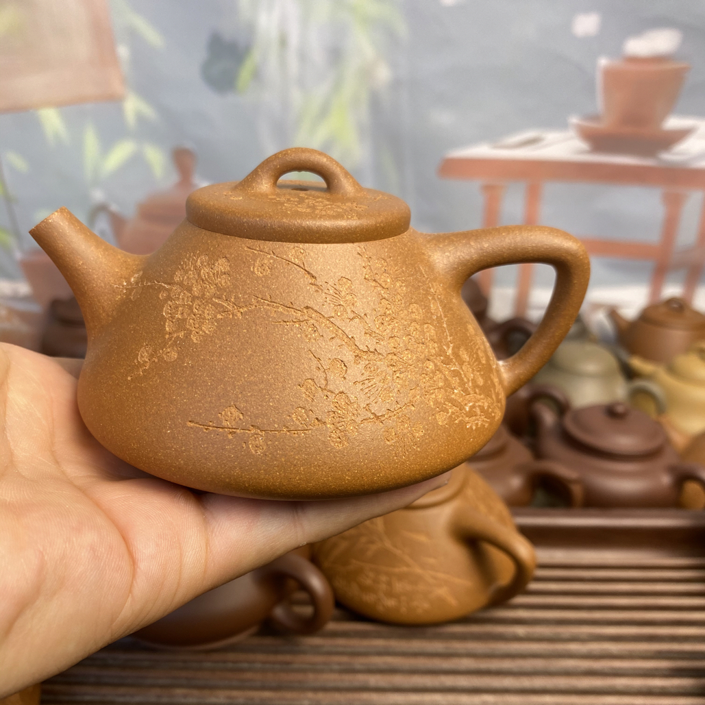 200毫升左右 0添加子冶石瓢原矿精挑黄降坡手工精制