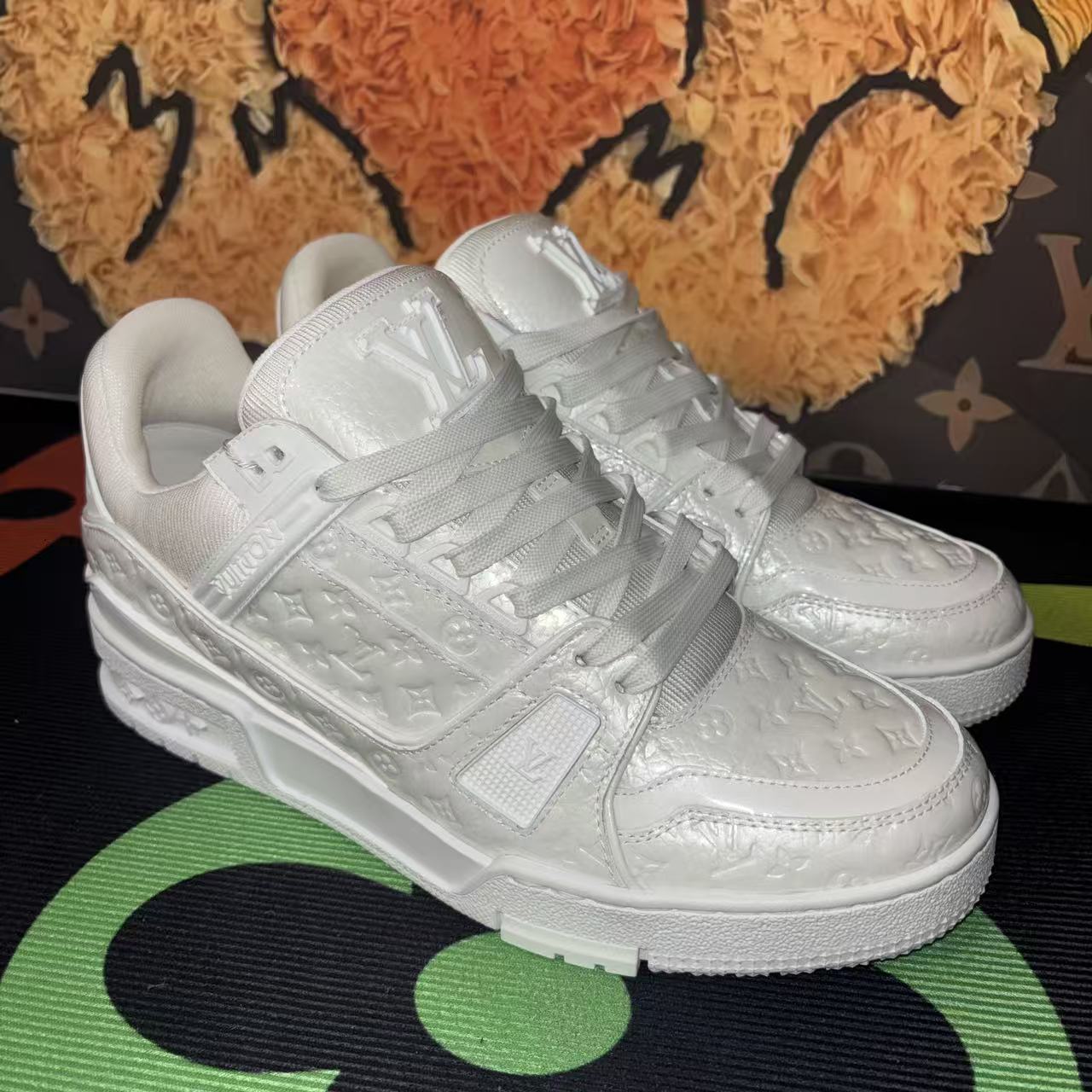 未使用 LouisVuitton/路易威登 【珍珠白高奢限定】新款白浮雕烤漆