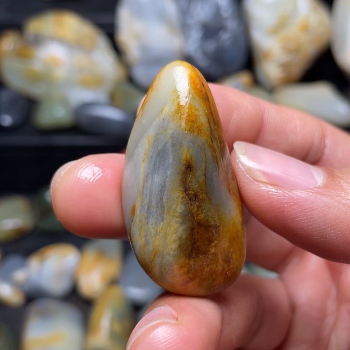 和田玉未镶嵌挂件55