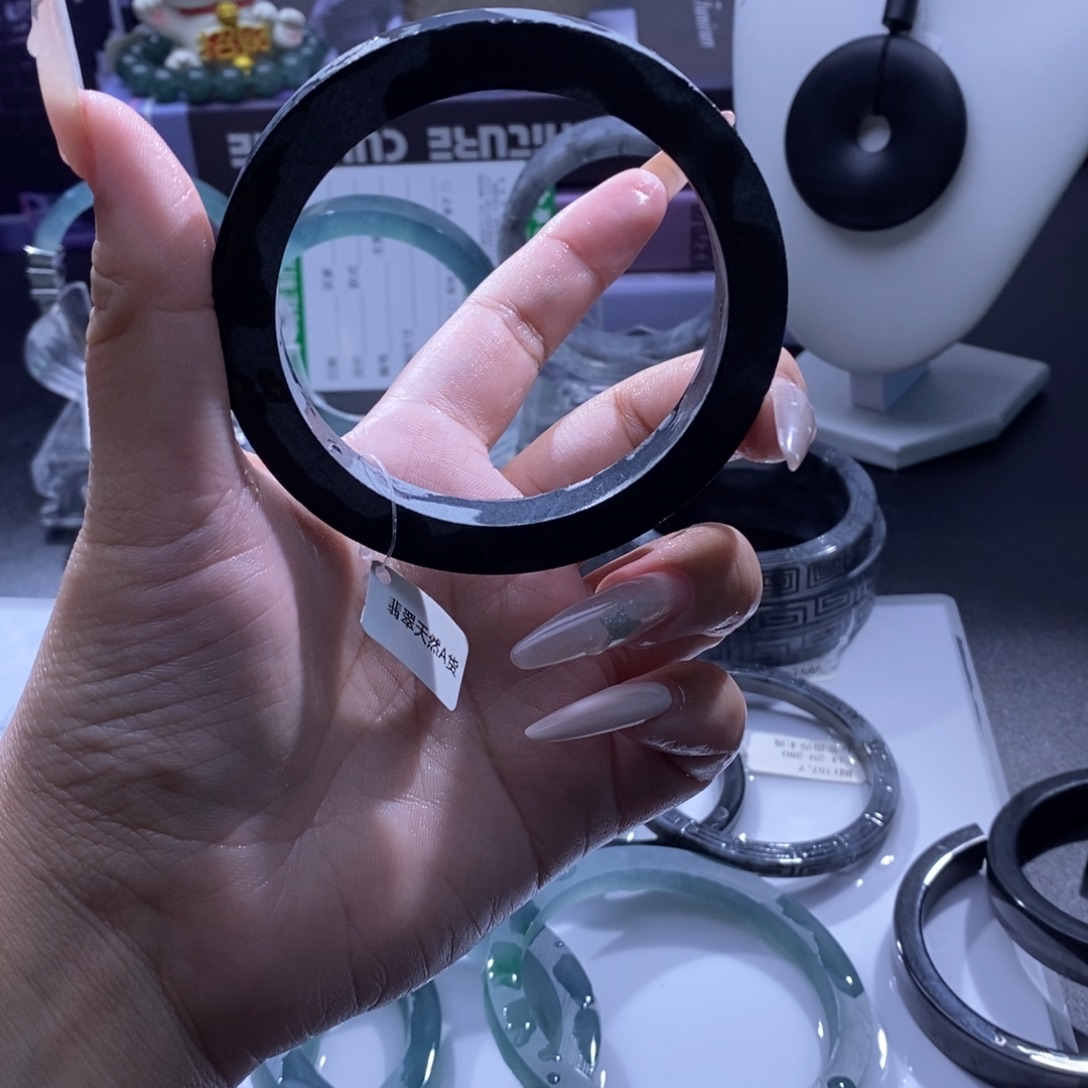 㞢***卄定制翡翠未镶嵌毛胚定制钢琴黑