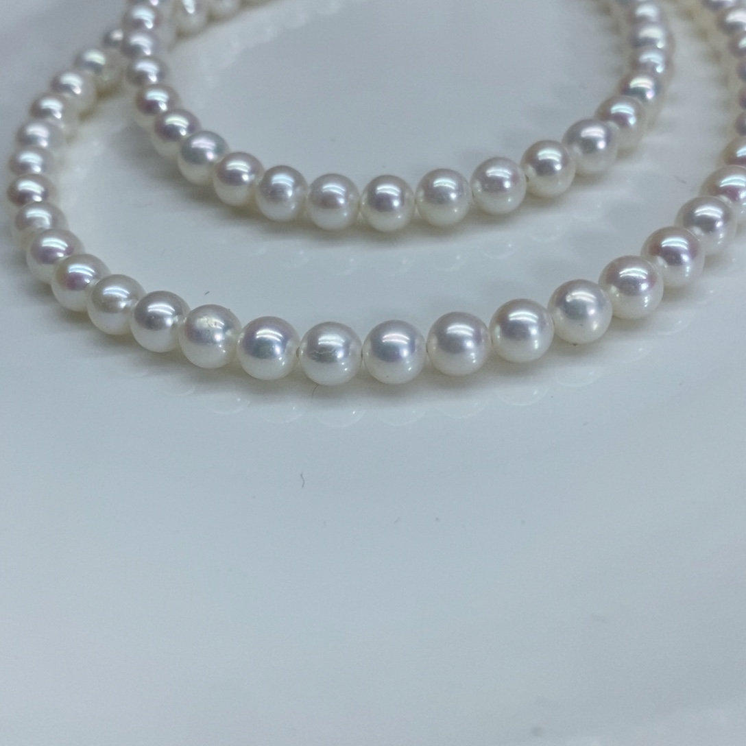 淡水珍珠银S925镶嵌项链P**k