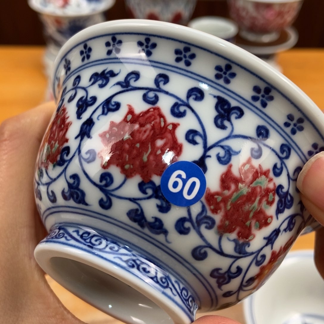 手绘现代茶具非古董