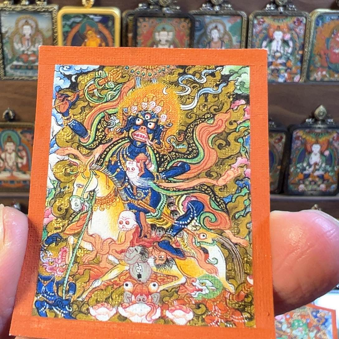 吊坠珮****9吉祥天母小唐卡西藏