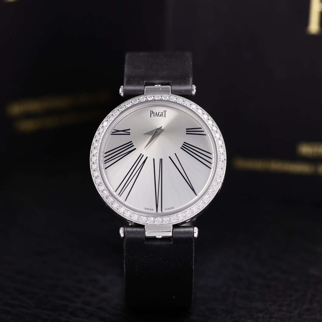 95新 Piaget/伯爵 G0A34136 18K白金原镶钻 双面娇娃 2017年保卡
