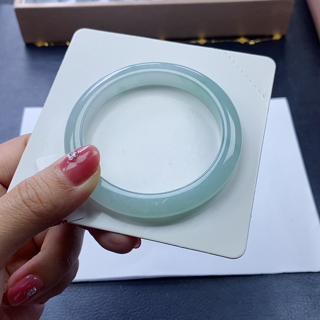 未镶嵌手镯翡翠55.1圈口