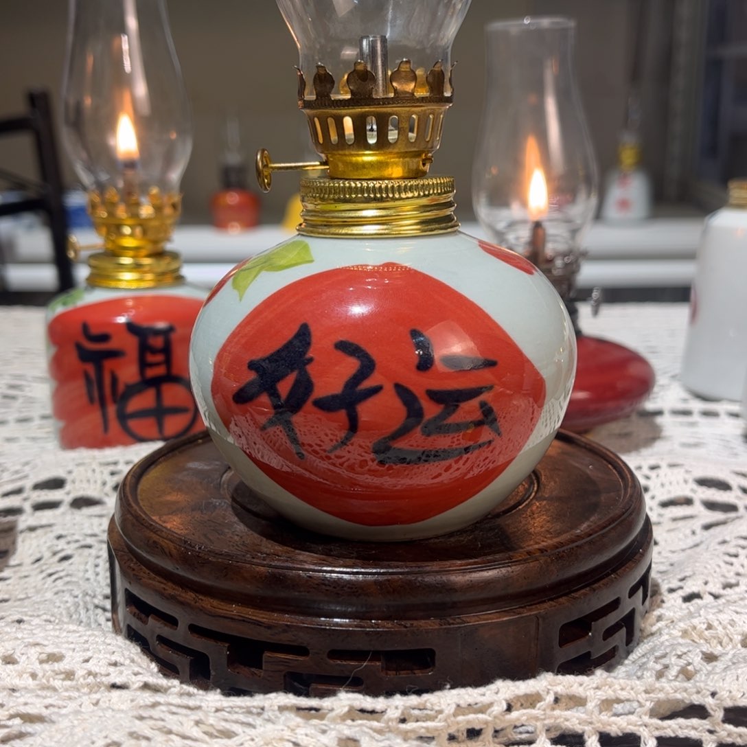 摆件景德镇陶瓷香薰灯