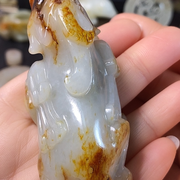 和田玉（糖玉）车挂未镶嵌F****r