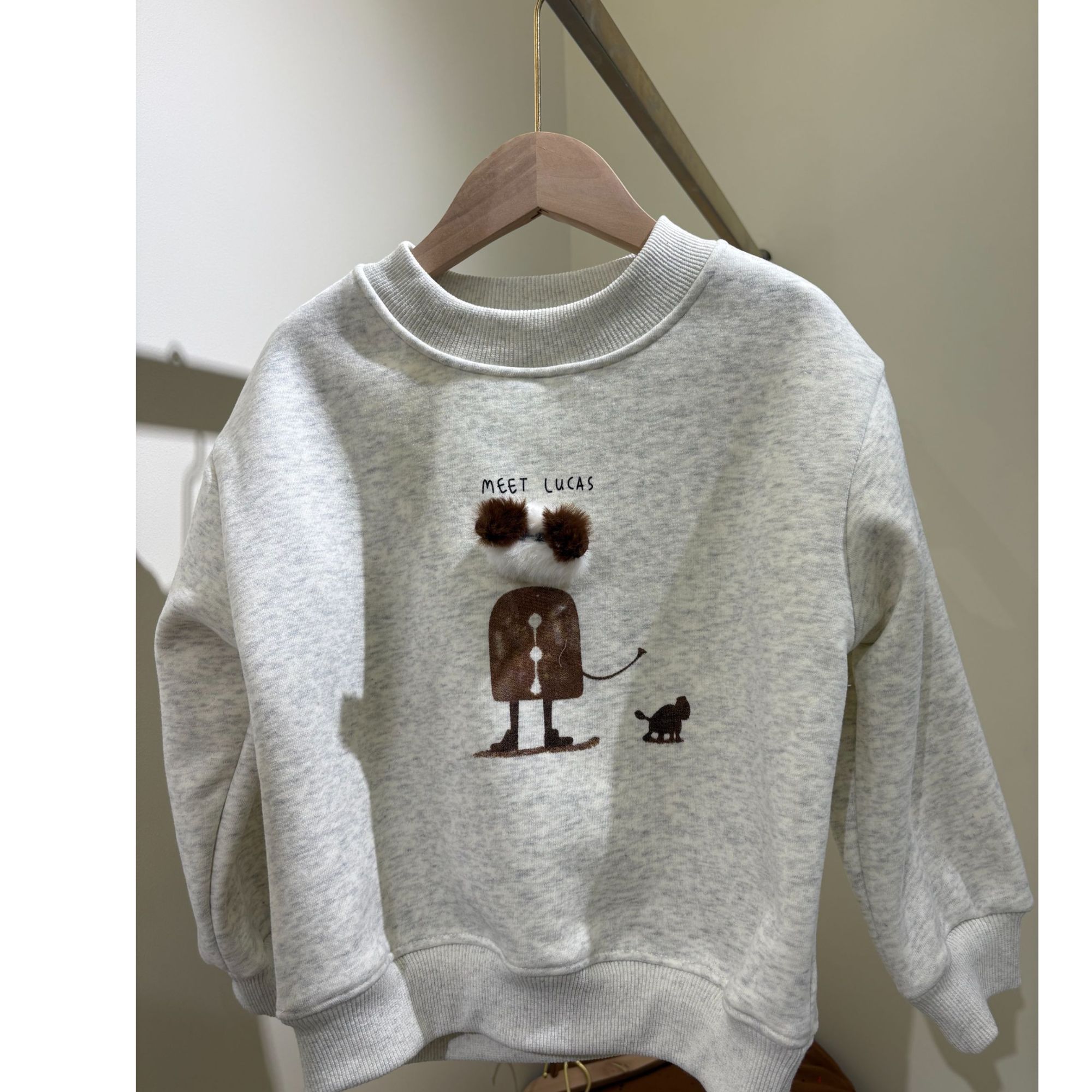 【麦空2】儿童男童加绒卫衣秋冬款加厚一体绒86002