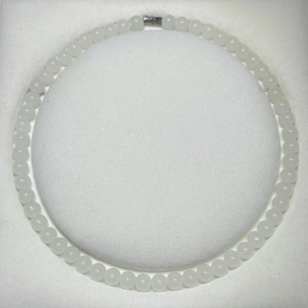 X434-圆珠素款毛衣链-圆珠毛衣链多样性发其一石英质玉