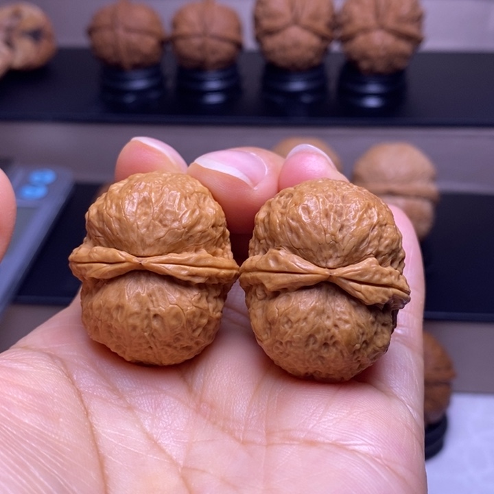 文玩核桃把件玉面鹦鹉44