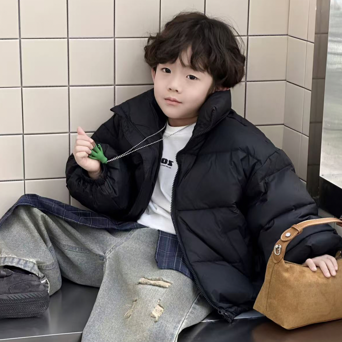 羽绒服立领韩系冬季加厚休闲女外套男